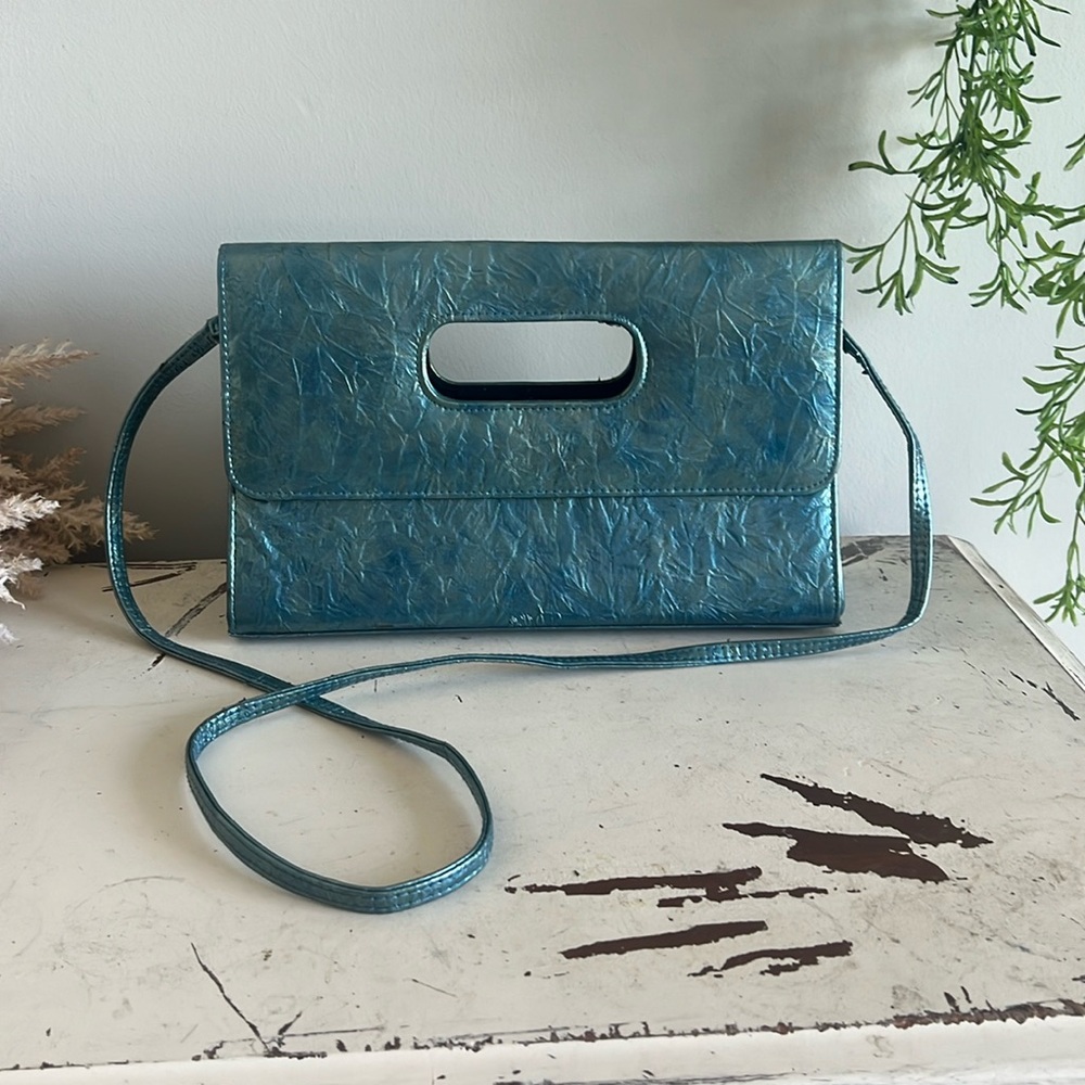 Mystical blue vintage bag 11 x 8